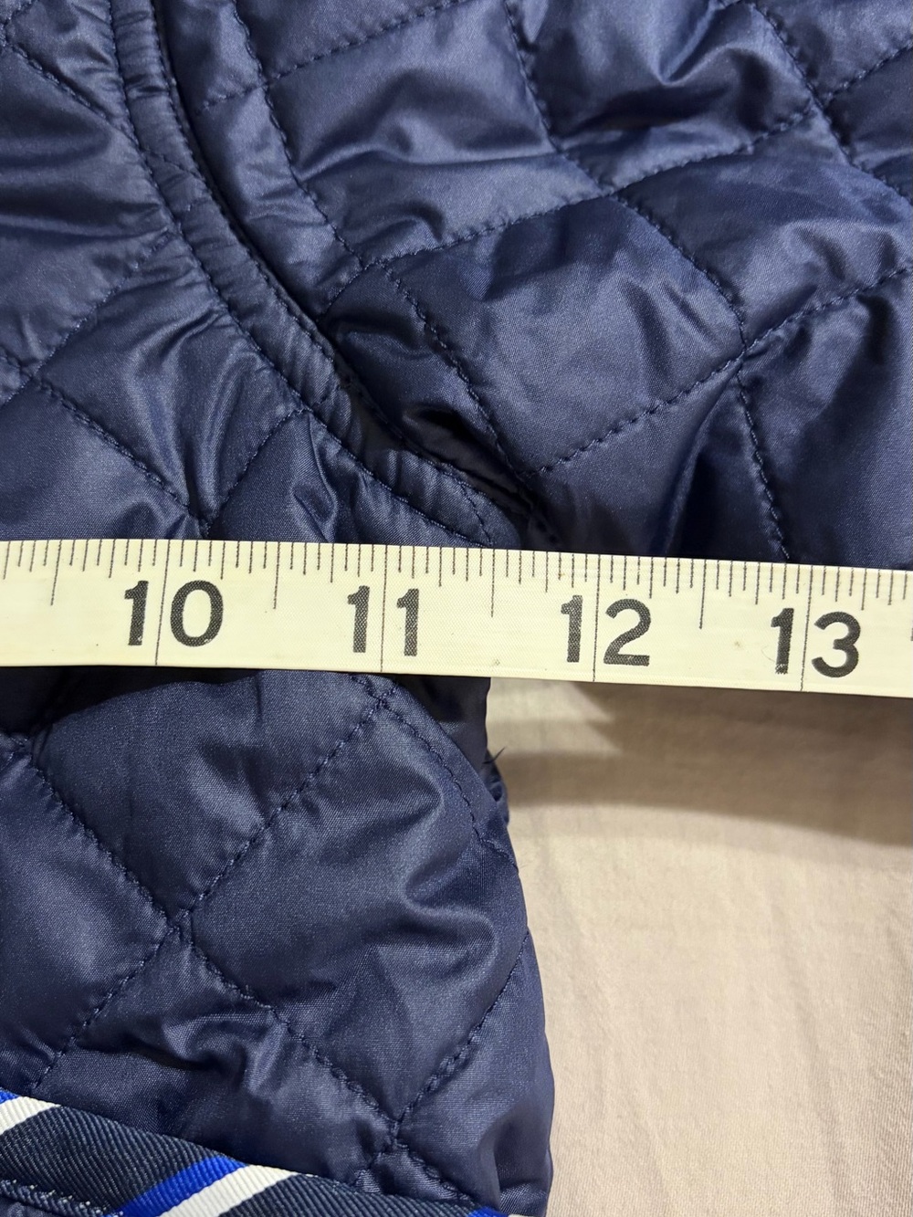 Ralph Lauren Polo Size 3M Baby Snowsuit Navy Blue Quilted Bunting - Picture 12 of 13